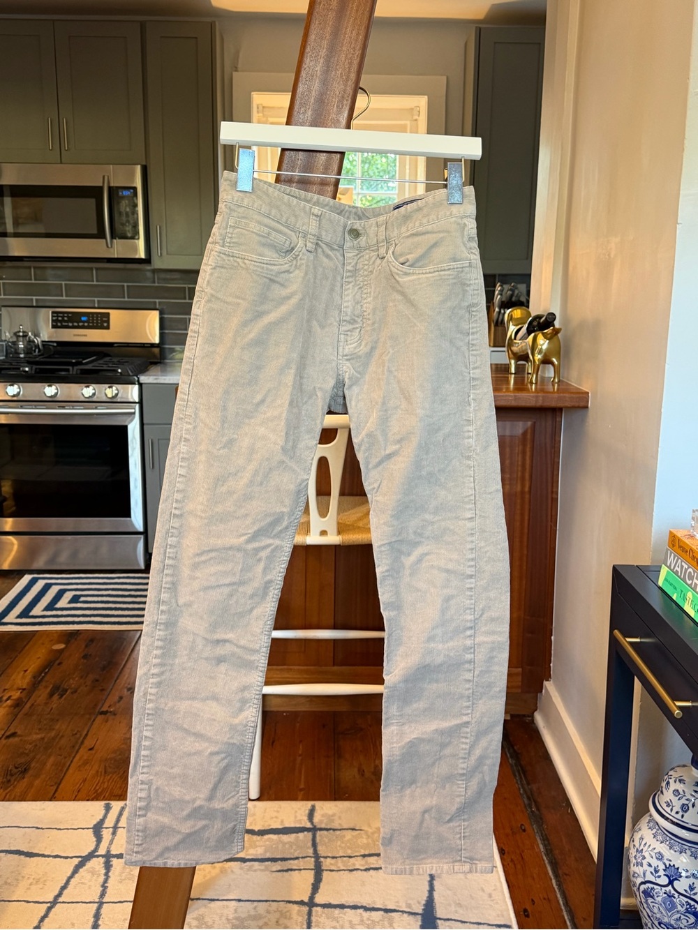Vineyard Vines Light Gray Straight Corduroy Jeans